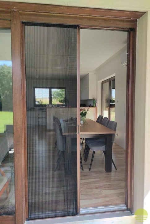 Moskitiera plisowana i przesuwna